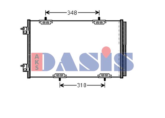 AKS DASIS Конденсатор, кондиционер 062023N